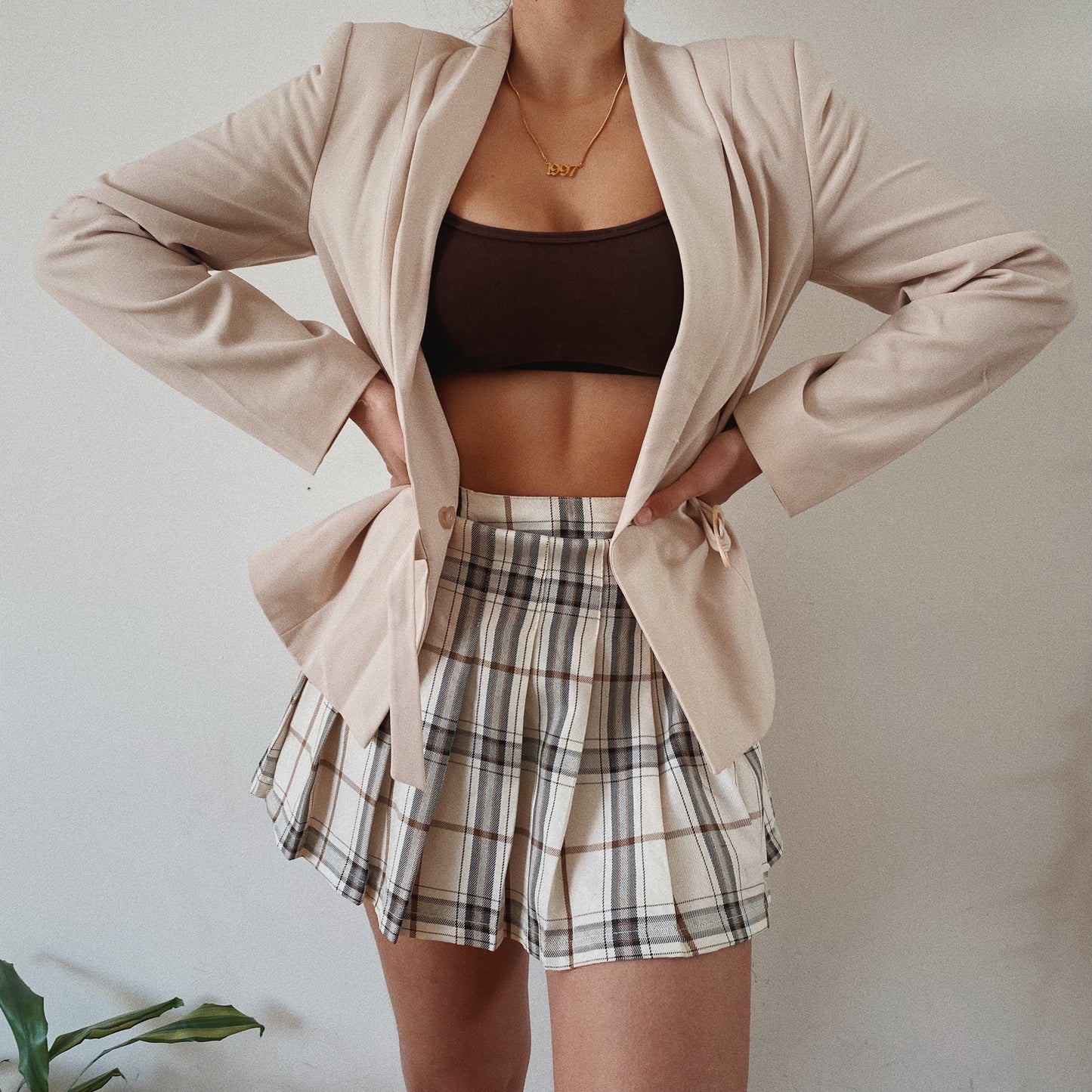 Vintage Cream Chic Blazer
