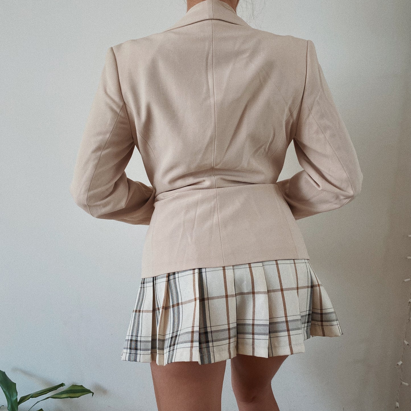 Vintage Cream Chic Blazer