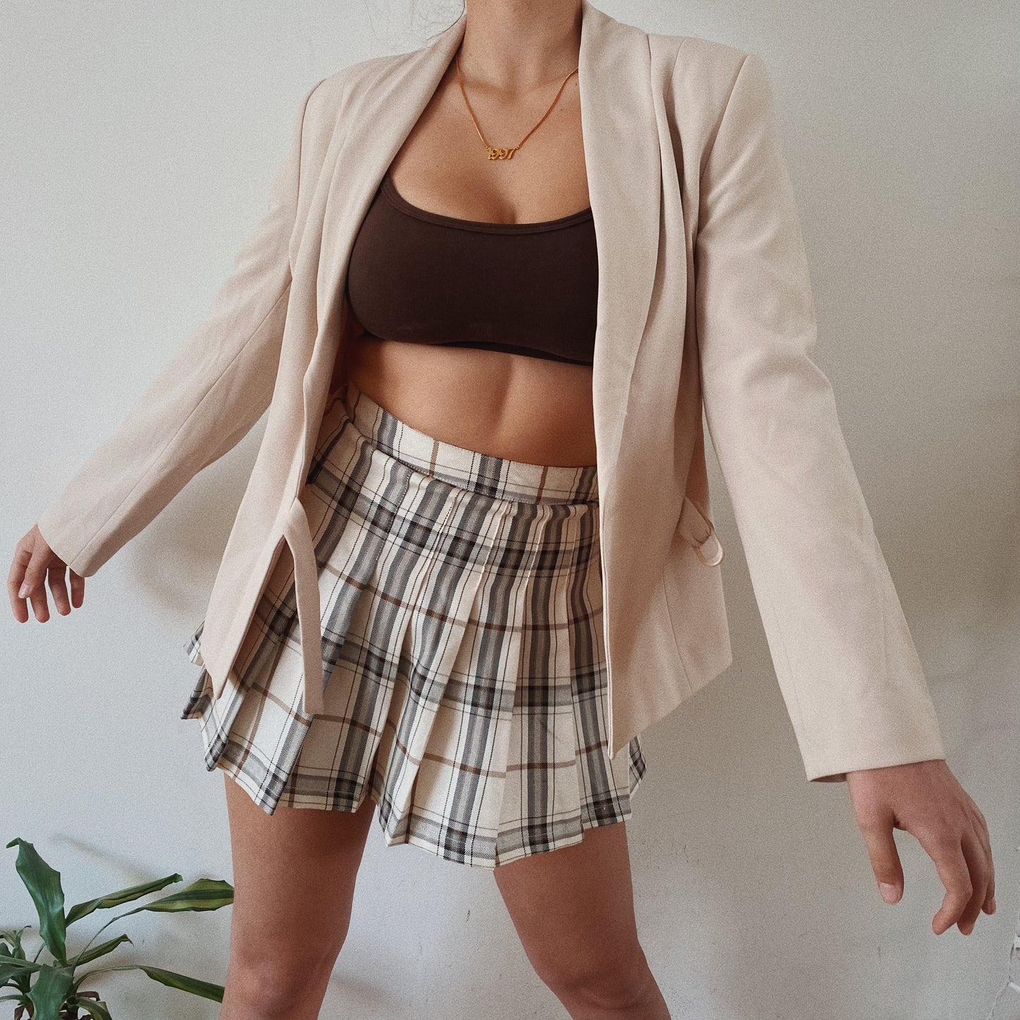 Vintage Cream Chic Blazer