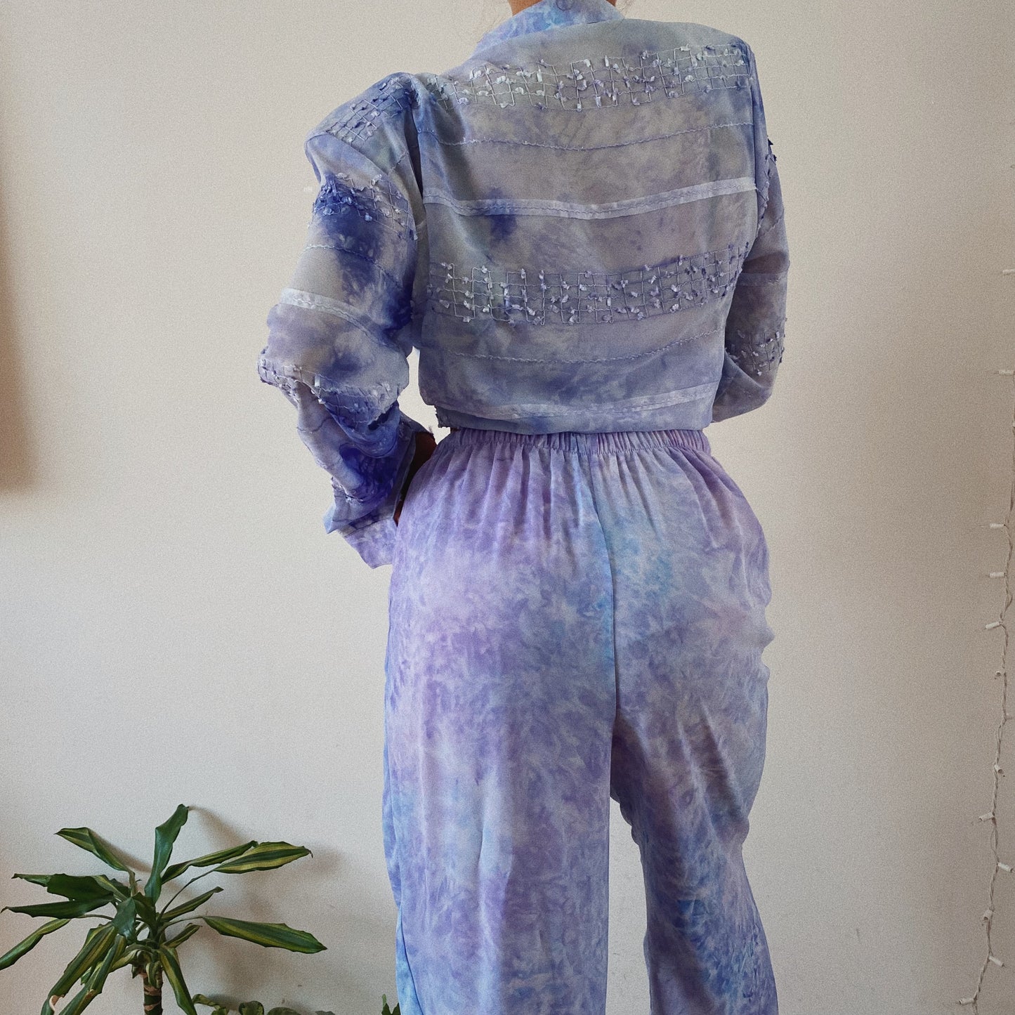 Purple Silky Vintage Set