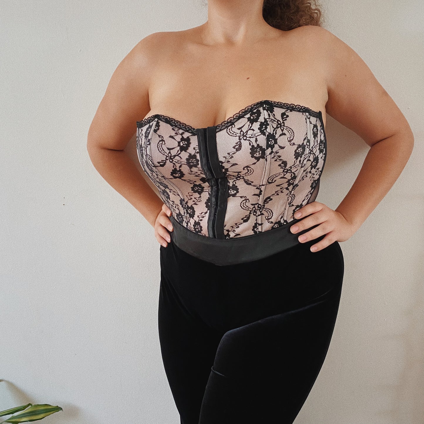 Corset Lace Floral Top