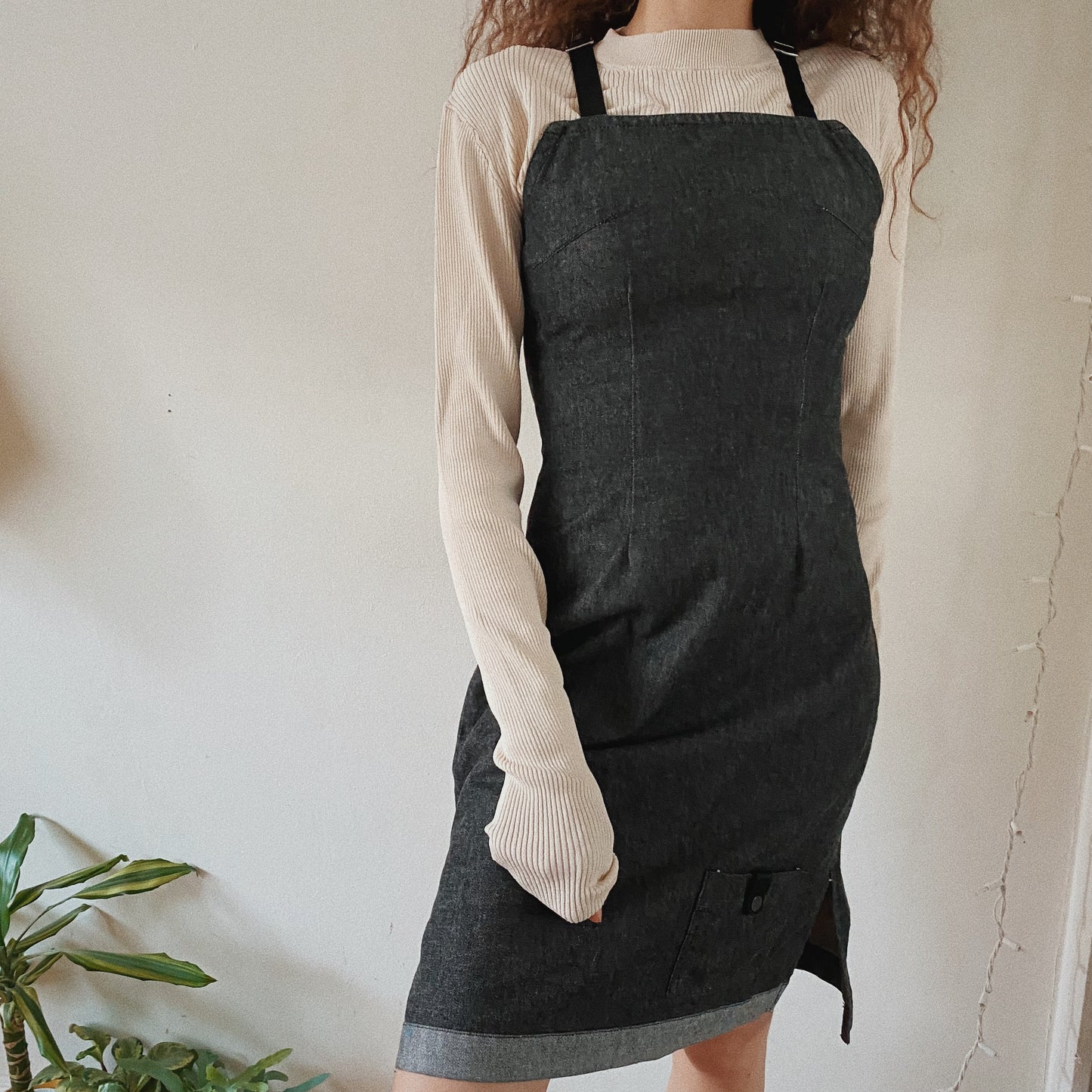 Denim Vintage Fitted Dress