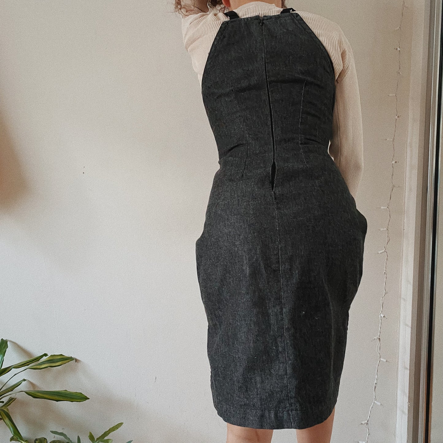 Denim Vintage Fitted Dress