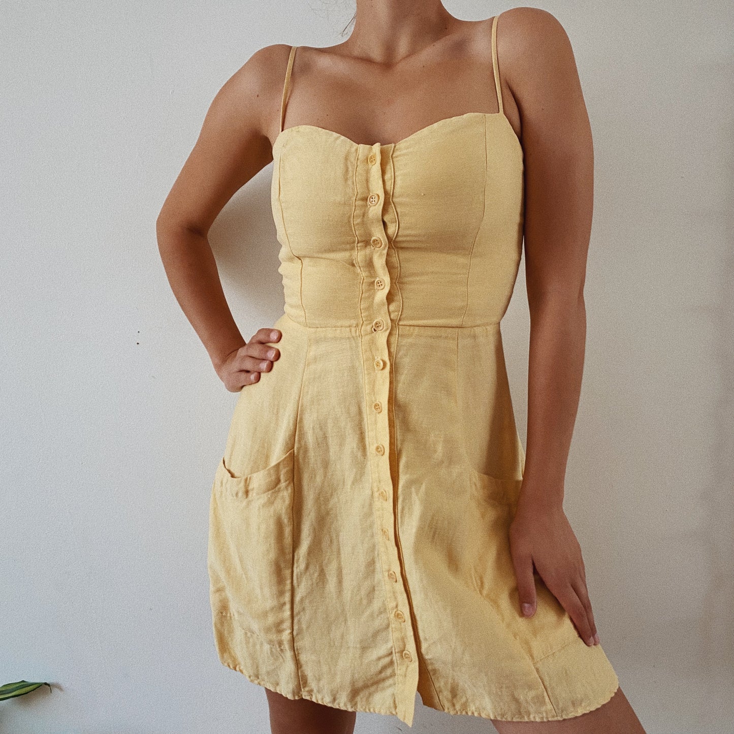 Reformation Yellow Summer Dress