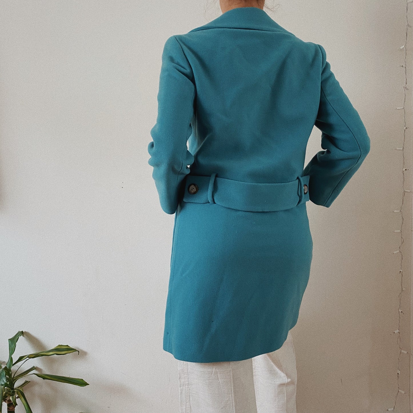 Wool Italian Designer Fitted Coat