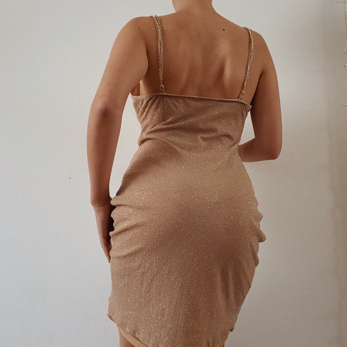 Mini Sparkling Golden Dress
