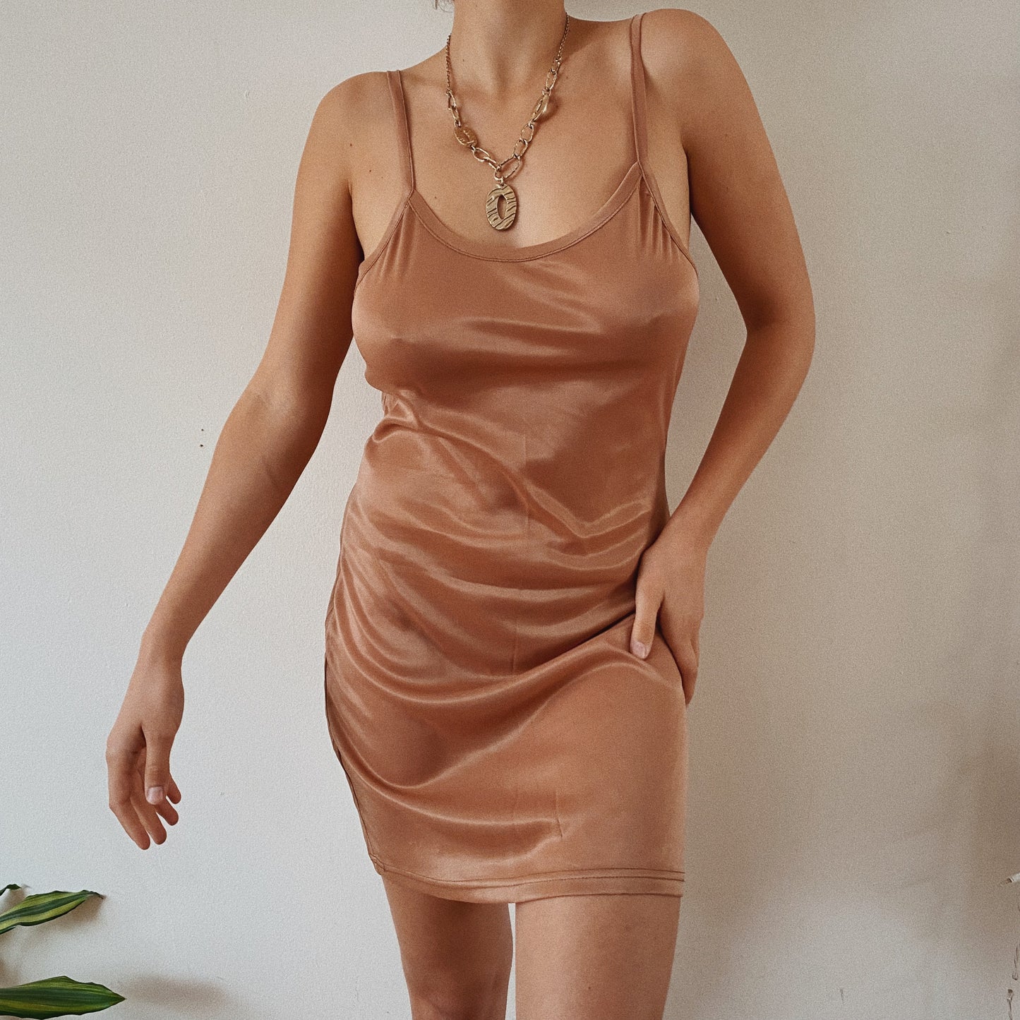 Nude Slip Dress